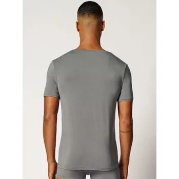 Pánská móda Skiny T-Shirt 81428 Stříbrná Regular Fit S