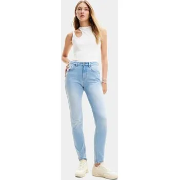 Pánské džíny Desigual Jeansy Delaware 24SWDD26 Světle modrá Slim Fit 40