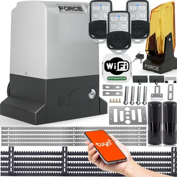 Pohon pro posuvné brány Force 1200 kg 550 W s dálkovými ovladači a lampou