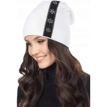 Čepice Majka Zimní čepice beanie bílá, univerzální velikost