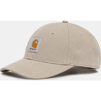 Kšiltovka Bavlněná baseballová čepice Carhartt WIP Canvas Cap, ONE SIZE, béžová, 80X