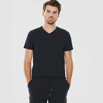 Pánské tričko Tmavě modré pánské tričko s výstřihem do V Pako Lorente, vel 3XL