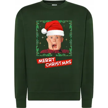 Pánská mikina Mikina Vánoční s potiskem Kevina - vtipný motiv - R-S a432