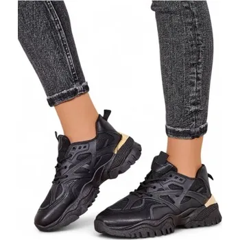 Dámské tenisky ČERNÉ DÁMSKÉ SNEAKERS BOTY SETTSET VEL. 37