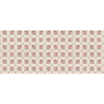ubrus Sanem Plastik 1325 PVC ubrus Florista (růže v kostkách) role Barva: růžová, rozměr: role 20 m (140 cm x 2000 cm)
