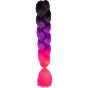 Hračka pro nejmenší FunCo Pletený copánek Jumbo 60 cm Unicorn