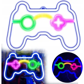Obraz Lampička Gamepad Multicolor na plexi, stmívač + USB dekorace dárek neon