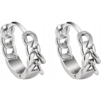 Náušnice Pánské náušnice, řetízkové kroužky, punkový styl, stříbro S925, stříbrné