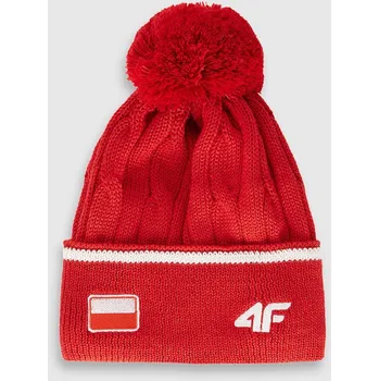 Čepice 4F zimní čepice beanie červená, velikost M