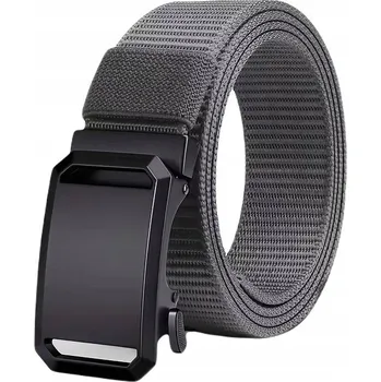 Opasek PÁNSKÝ KE KALHOTÁM PÁSEK , NASTAVITELNÝ, S KOVOVOU PŘEZKOU 120, ŠEDÝ