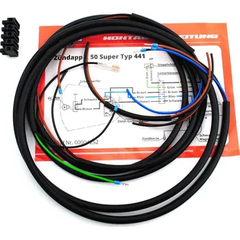 Elektroinstalace pro motocykl Kabelový svazek Goebel černý 441 pro Zündapp, typ C 50 Super MG00004252