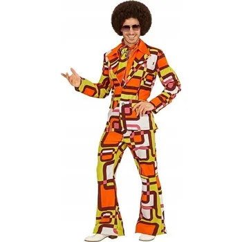 Karnevalový kostým Kostým Hippie 70. a 80. léta groovy barevný S