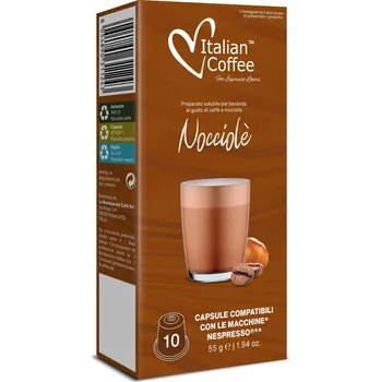 Kapsle do Nespresso Italian Coffee LÍSKOVÝ OŘECH / OŘECH 10 ks