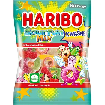 Bonbon HARIBO ŽELÉ BONBONY 85G SOURFUN MIX KYSELÉ