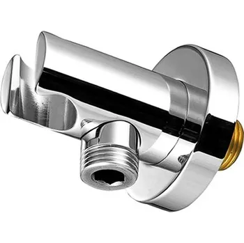 Sprchový držák Vývod stěnový pro sprchu 1/2" s držákem, oválný, chrom, TRINNITY