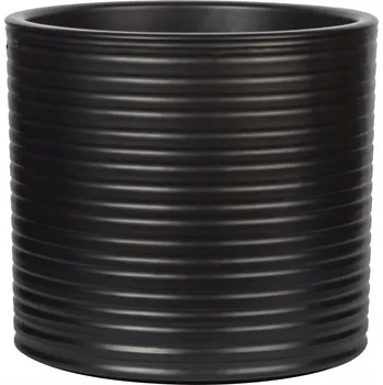 Květináč Keramický Květináč černý Skandi.pl 13,5 cm x 13,5 x 13 cm