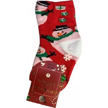 Ponožky DĚTSKÉ VÁNOČNÍ 5 párů 0-12 m / 19-22