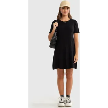 Dámské šaty BIG STAR ŠATY DÍVČÍ S PRUHY ČERNÉ MAXINARA 906 140