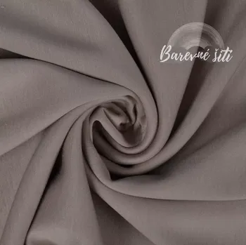 Teplákovina MÁSLOVÁ Béžová 260g (E) (Elegantní lesklá teplákovina)