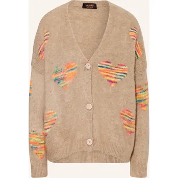 Dámský svetr Miss Goodlife Dámský Pletený Kardigan S Alpakou, světle hnědá...