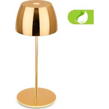 Lampička BRILONER LED nabíjecí stolní lampička Serina Mini, bezdrátová, 20cm, IP44, 2,5W, stmívatelné, dotykový vypínač, zlatá 7503017