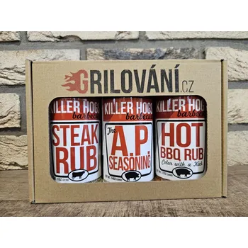 Sada grilovacího koření Killer Hogs v dárkové krabičce