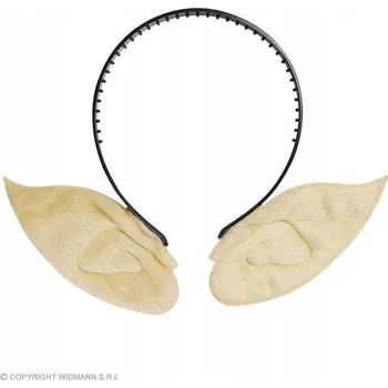 Karnevalový doplněk Čelenka uši ELFA ELF béžová na párty