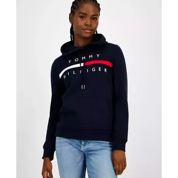 Dámská mikina Tommy Hilfiger dámská mikina Embroided Logo tmavě modrá XL