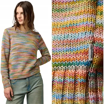 Dámský svetr Svetr Wrangler STRIPED SWEATER 112371598 Duhový S