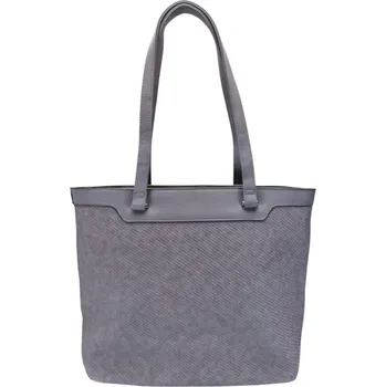 Kabelka Velká středně šedá kabelka s texturou Vanessa