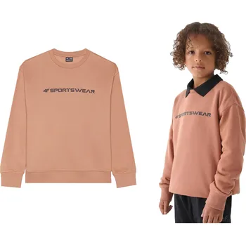 Chlapecká mikina 4F dětská mikina bavlna hnědá, velikost 158