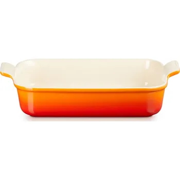 Zapékací mísa HERITAGE 32 cm, 4 l, FLAME, kamenina, Le Creuset