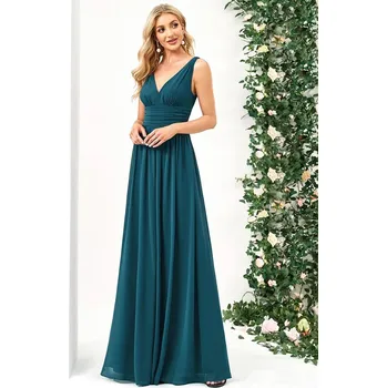 Dámské šaty Ever Pretty plesové šaty petrolejové 9016 Barva: Tyrkysová, Velikost: 9XL / 58 / 26 / 30