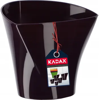 Květináč Květináč plast fialový Kadax 17 cm x 17 cm x 15,6 cm