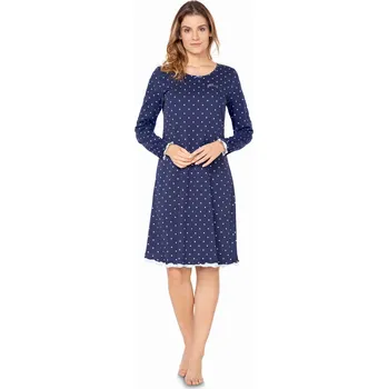 Dámská noční košile Noční košile E.Femme , dlouhý rukáv, pod kolena, velikost 38