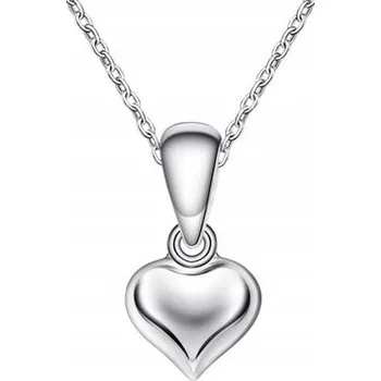 Náhrdelník Náhrdelník Mennica Bydgoska stříbrný 925 se srdíčkem, délka 50 cm, unisex