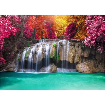 Fototapeta FOTOTAPETA VODOPÁD 3D LES PŘÍRODA DO LOŽNICE OBÝVÁKU TAPETA NA ZEĎ 350x250