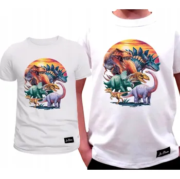 Chlapecké tričko Dětské tričko bílé s dinosaury pro chlapce, velikost 104