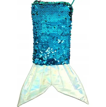 TAŠKA PŘES RAMENO MOŘSKÉ PANNY MODRÁ FLITROVÁ NA PROVÁZKU MOŘSKÁ PANNA KARNEVAL