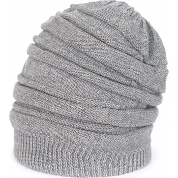 Čepice Szaleo zimní čepice beanie šedá, univerzální velikost