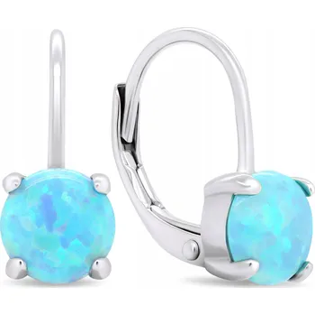 Náušnice Brilio Silver Roztomilé stříbrné náušnice se syntetickými opály EA370WLB