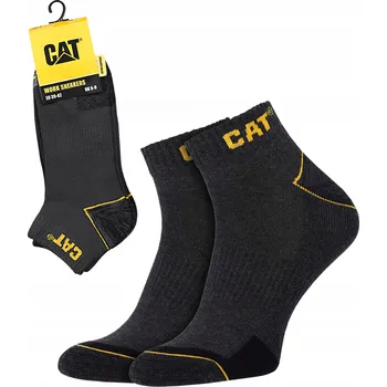 3 ks Caterpillar CAT pracovní kotníkové ponožky 39-42 šedé