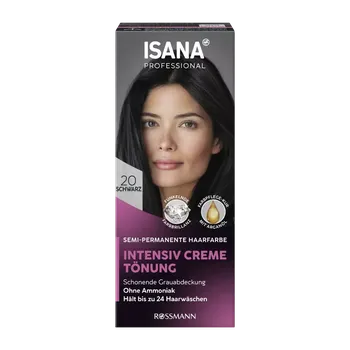 Barva na vlasy ISANA Professional Smývatelná barva 20 Černá