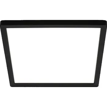 BRILONER Tava LED stropní svítidlo, ploché, přímé a nepřímé osvětlení, 1900 lm, 16 W, černá, 24x24 cm 7516415