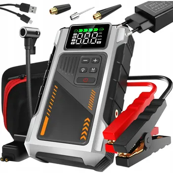 Powerbanka Startovací zařízení 12V powerbanka s pumpičkou 6000A s příslušenstvím full power
