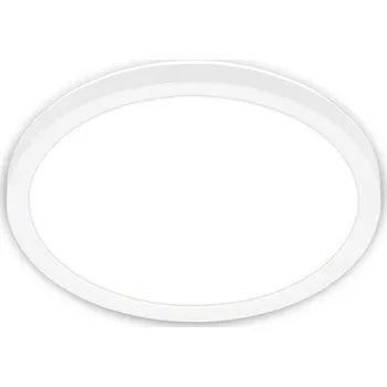 BRILONER Tava LED stropní svítidlo, ploché, přímé a nepřímé osvětlení, 1900 lm, 16 W, bílé, kruhové 24 cm 7515416