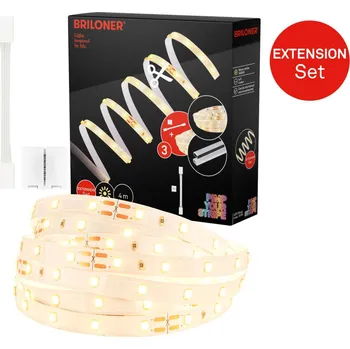 LED páska BRILONER Pimp Your Stripe prodlužovací sada LED Strip 4m, teplá bílá, zkratitelná, On/Off 2156224