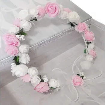 Ozdoba do vlasů DEC54 VĚNČEK K PRVNÍMU SVATÉMU PŘIJÍMÁNÍ svaté přijímání květiny do vlasů KK