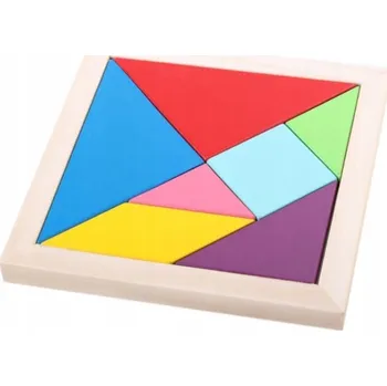 Dřevěná hračka Dřevěné puzzle Tangram