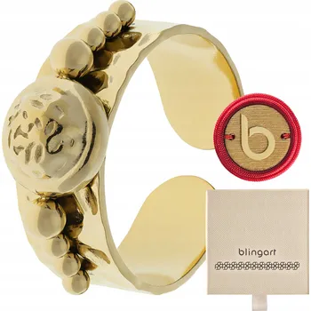 Prsten Dámský Prstýnek pozlacený, chirurgická ocel , kuličky, módní BLINGART